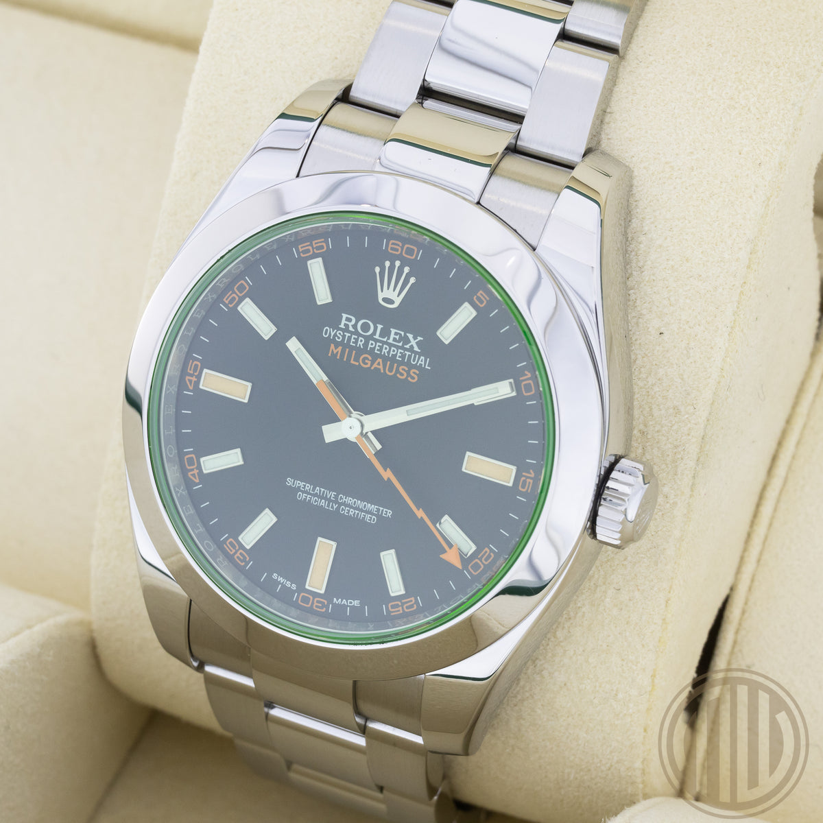 Rolex Milgauss Green | 116400GV | Box and Papers | 2014