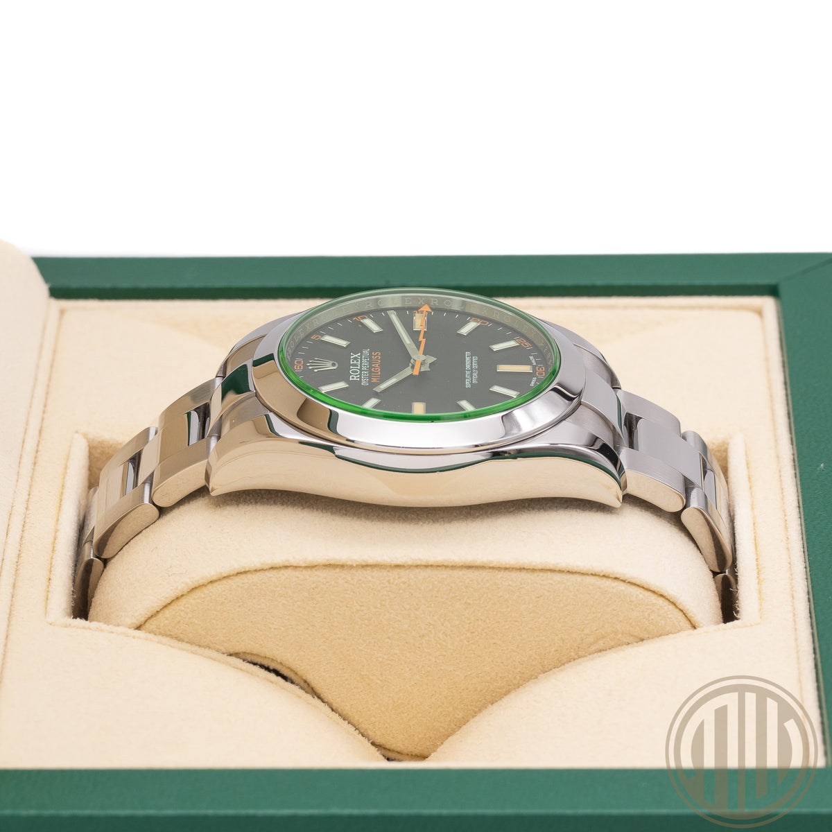 Rolex Milgauss Green | 116400GV | Box and Papers | 2014