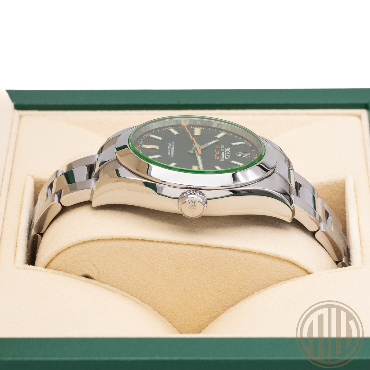 Rolex Milgauss Green | 116400GV | Box and Papers | 2014
