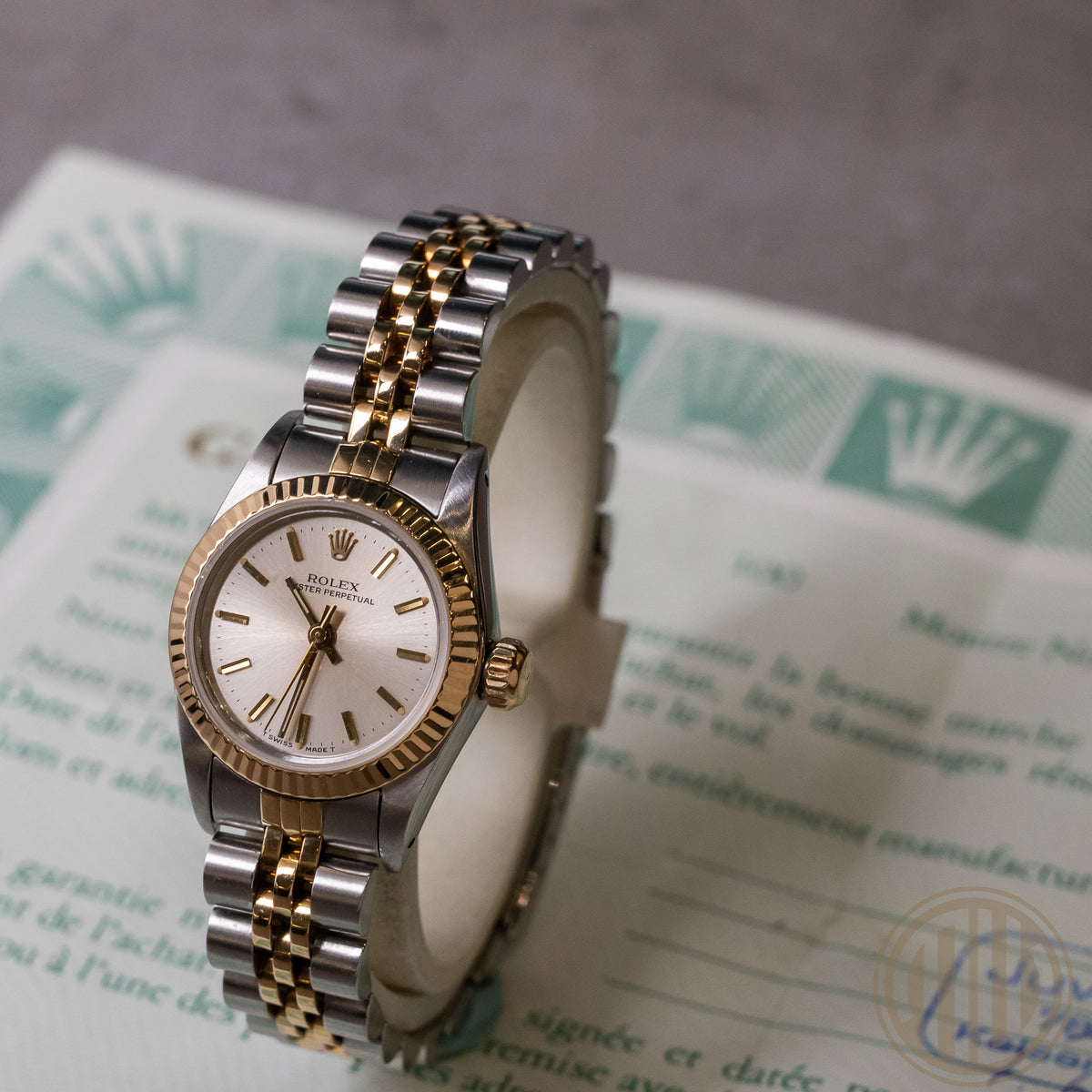 Rolex Oyster Perpetual Lady Bicolor | Lc100 With Papers | Year: 1986 | 67193