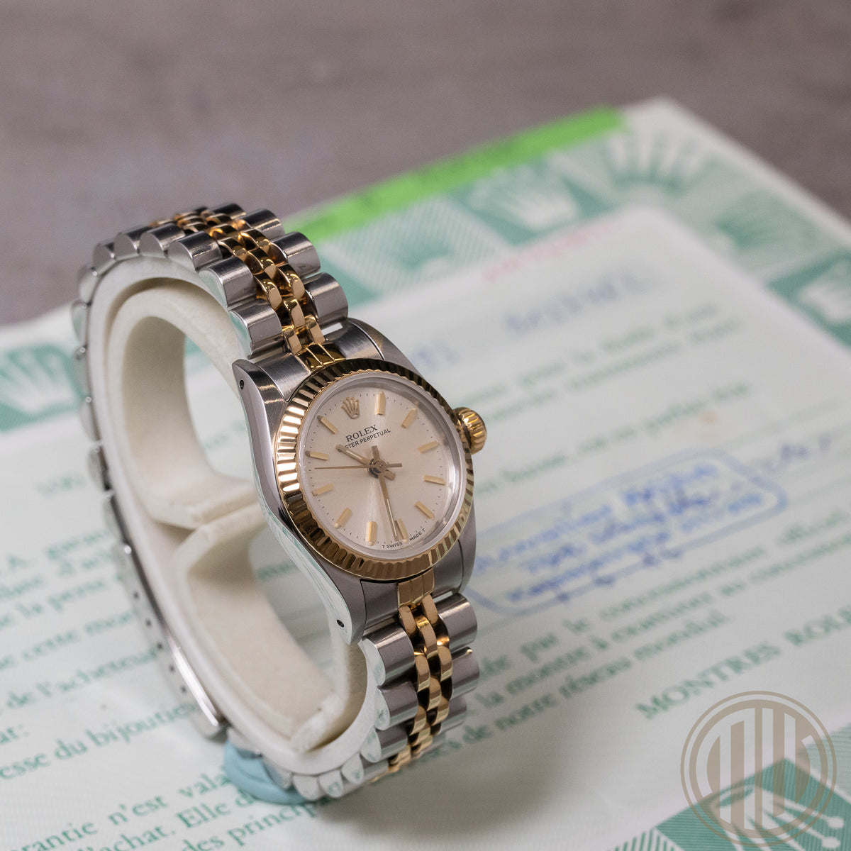 Rolex Oyster Perpetual Lady Bicolor | Lc100 With Papers | Year: 1986 | 67193