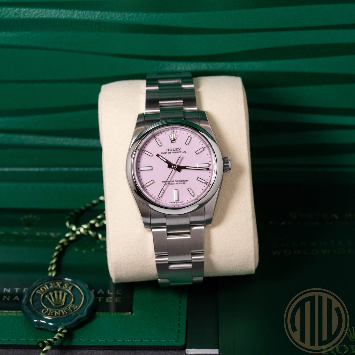 Rolex Oyster Perpetual 34 Candy Pink | New | Unworn | Box and Papers | July 2026