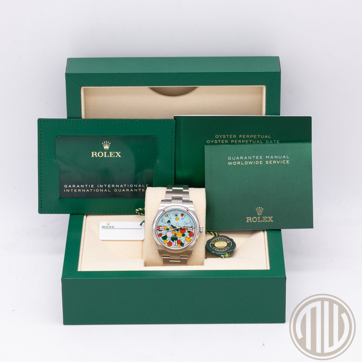 Rolex Oyster Perpetual Celebration Dial I Orig. Invoice I Box&Papers | LC100 I 41mm