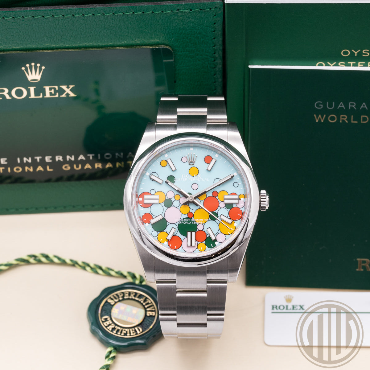 Rolex Oyster Perpetual Celebration Dial I Orig. Invoice I Box&Papers | LC100 I 41mm