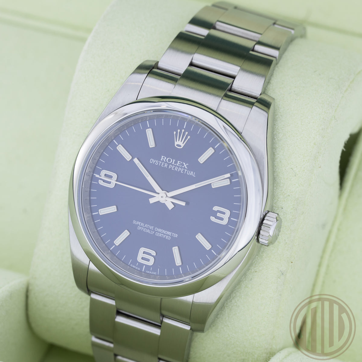 Rolex Oyster Perpetual 36 Blue Dial | Lc100 | Box and Papers | 2014 | 116000