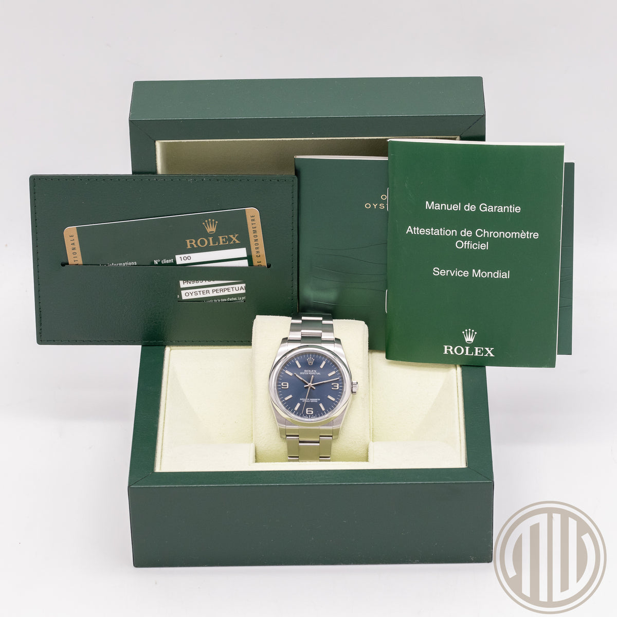 Rolex Oyster Perpetual 36 Blue Dial | Lc100 | Box and Papers | 2014 | 116000