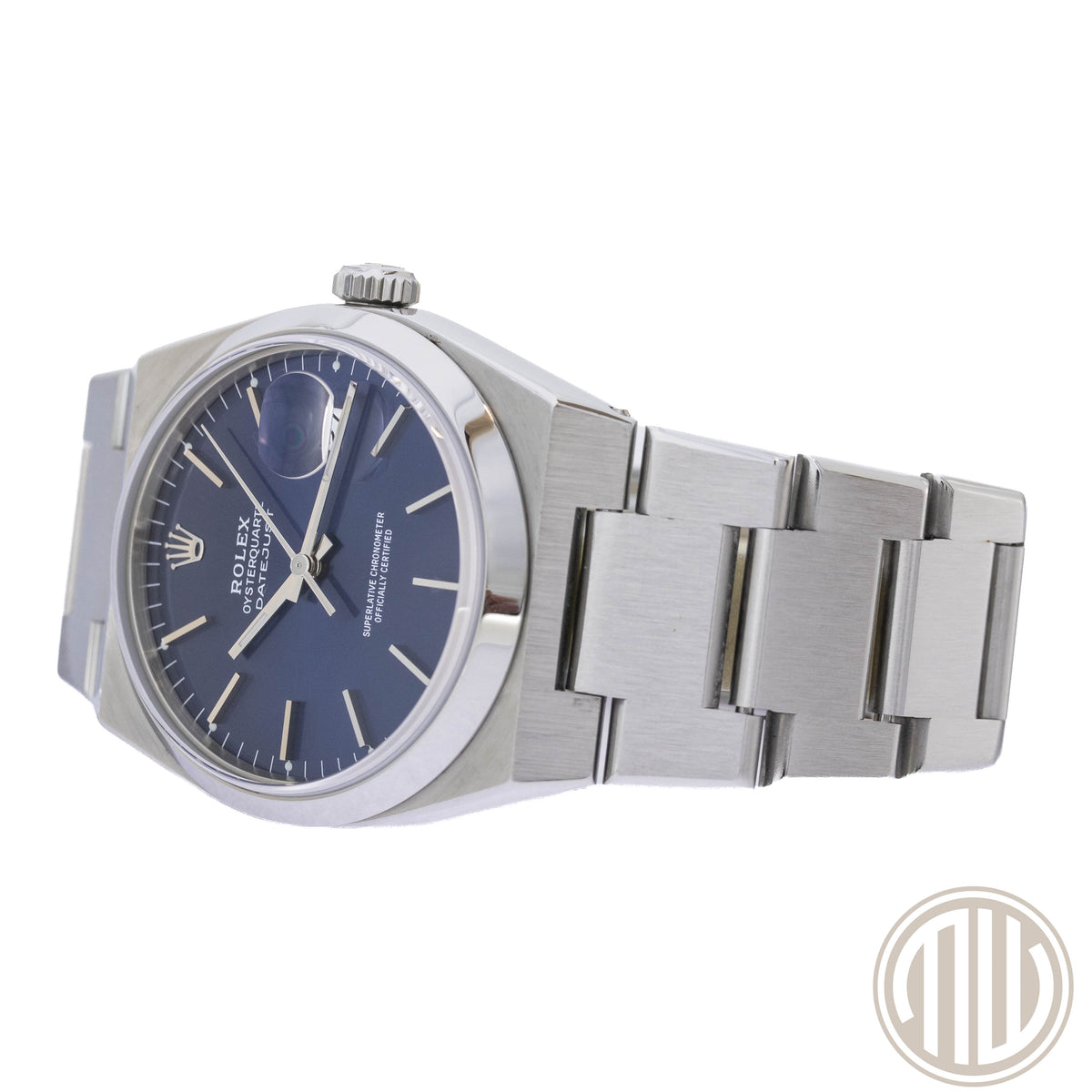 Rolex Datejust Oysterquartz Blue Dial | Rolex Warranty | Lc100 | Box and Papers | 1990