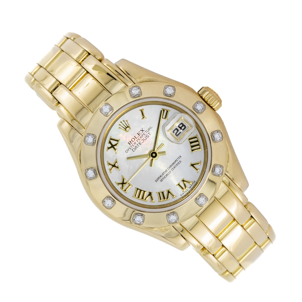 Rolex Lady-Datejust Pearlmaster Esfera MOP | Lc100 | Caja y Papeles | 69318