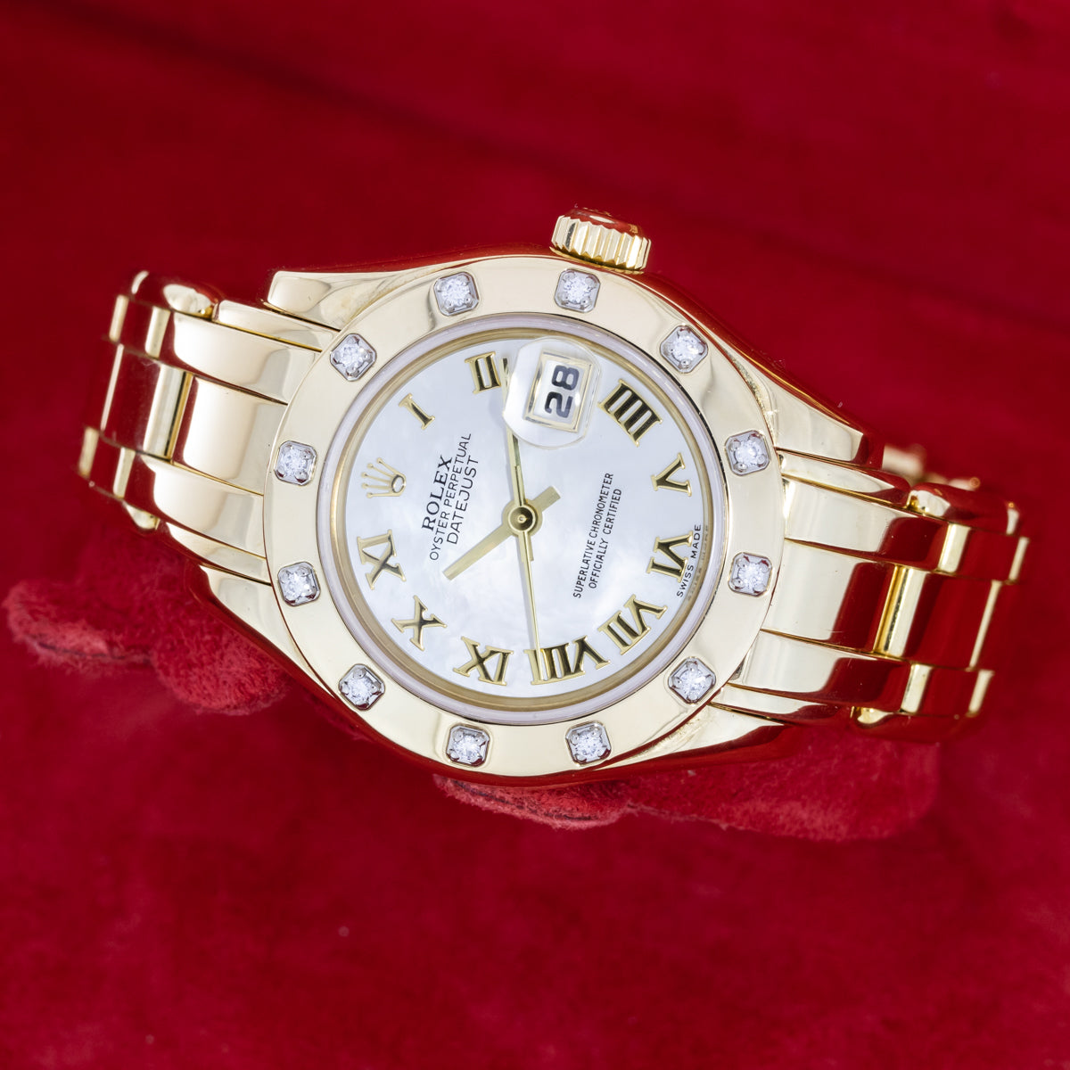 Rolex Lady-Datejust Pearlmaster MOP Dial | Lc100 | Box and Papers | 69318