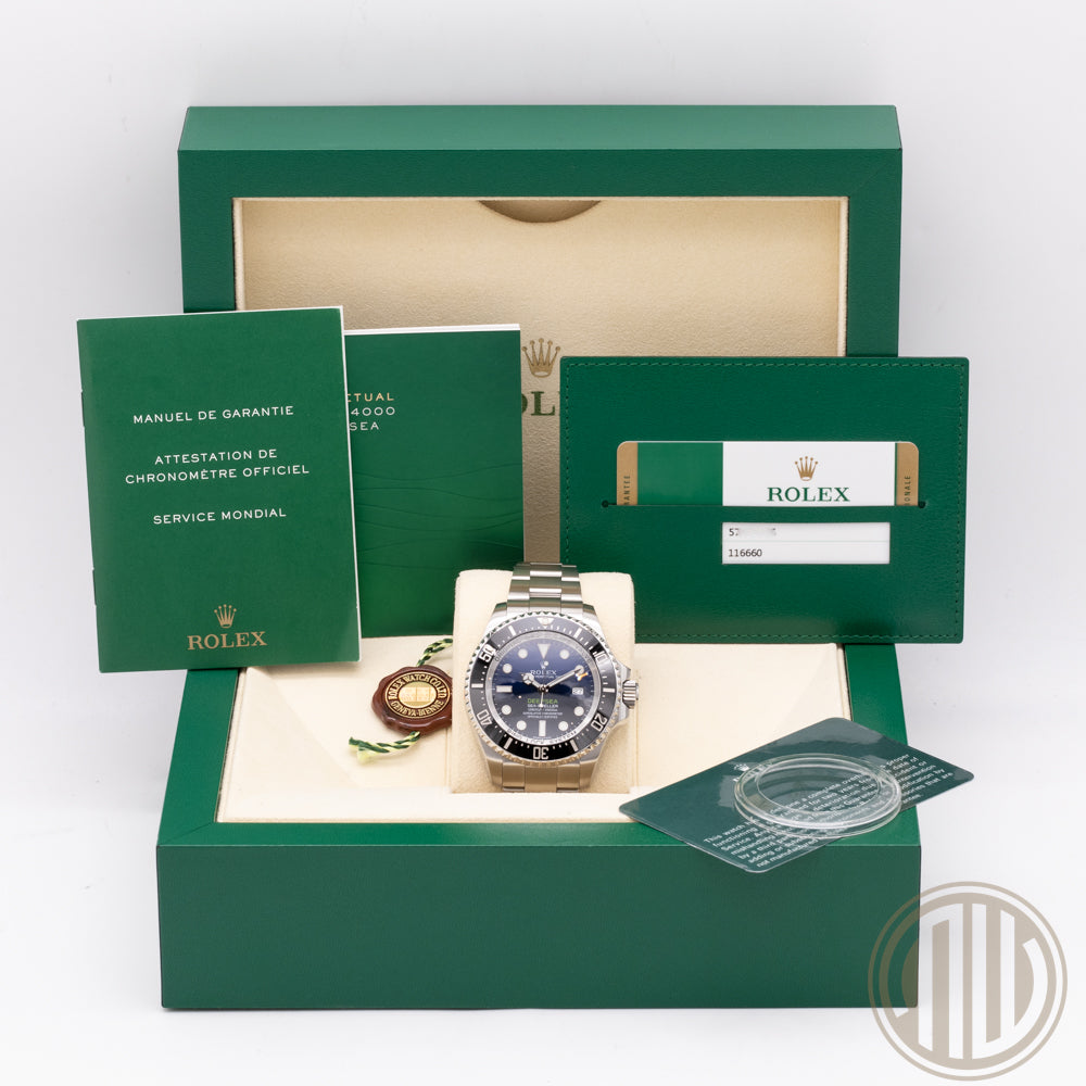 Rolex Sea-Dweller Deepsea D-Blue | Rolex Service | Box and Papers | 2014 | 116660