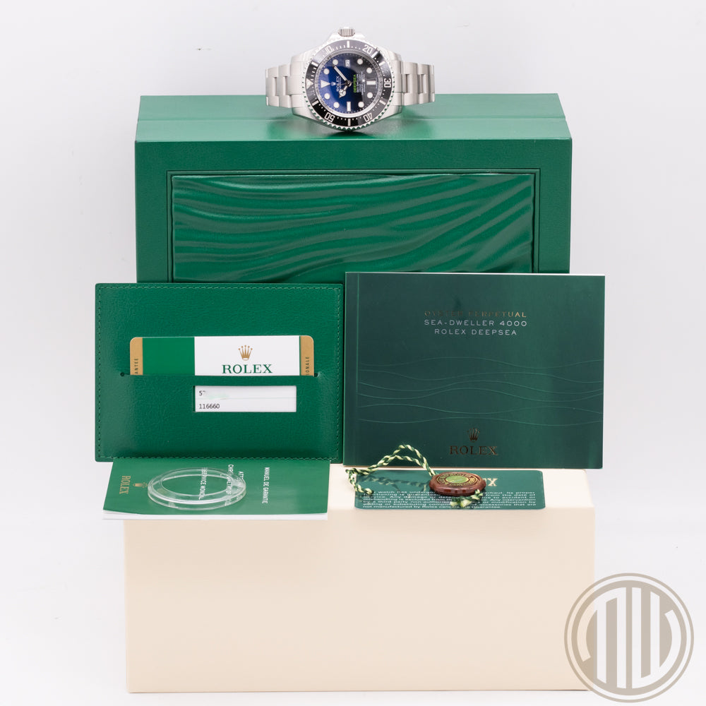 Rolex Sea-Dweller Deepsea D-Blue | Rolex Service | Box and Papers | 2014 | 116660