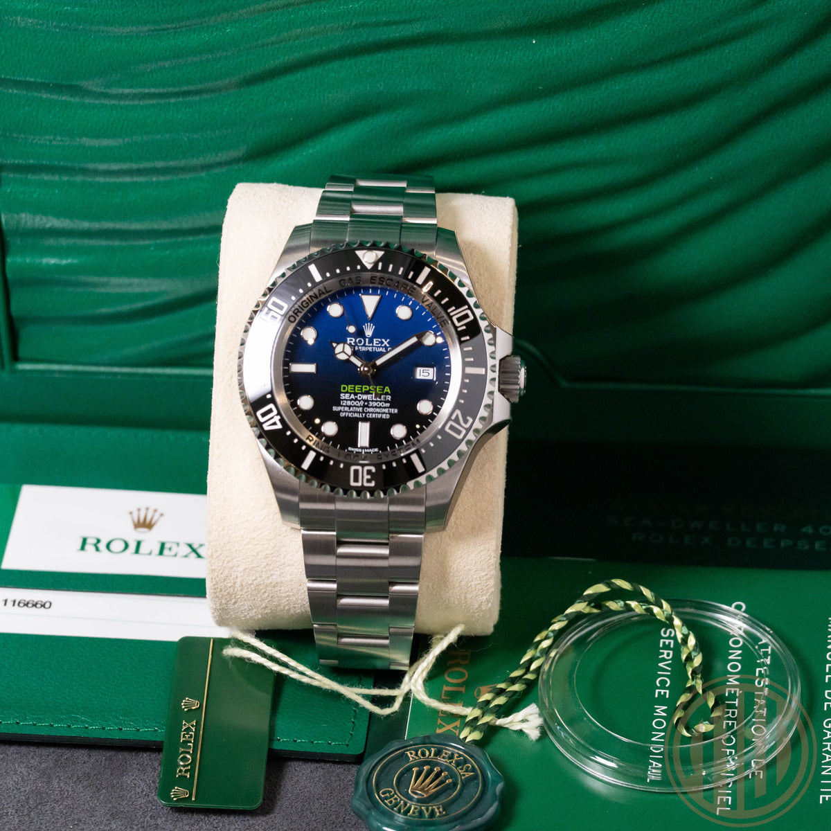 Rolex Sea-Dweller Deepsea D-Blue | Full-Sticker | New | Unworn | Box and Papers | 2015
