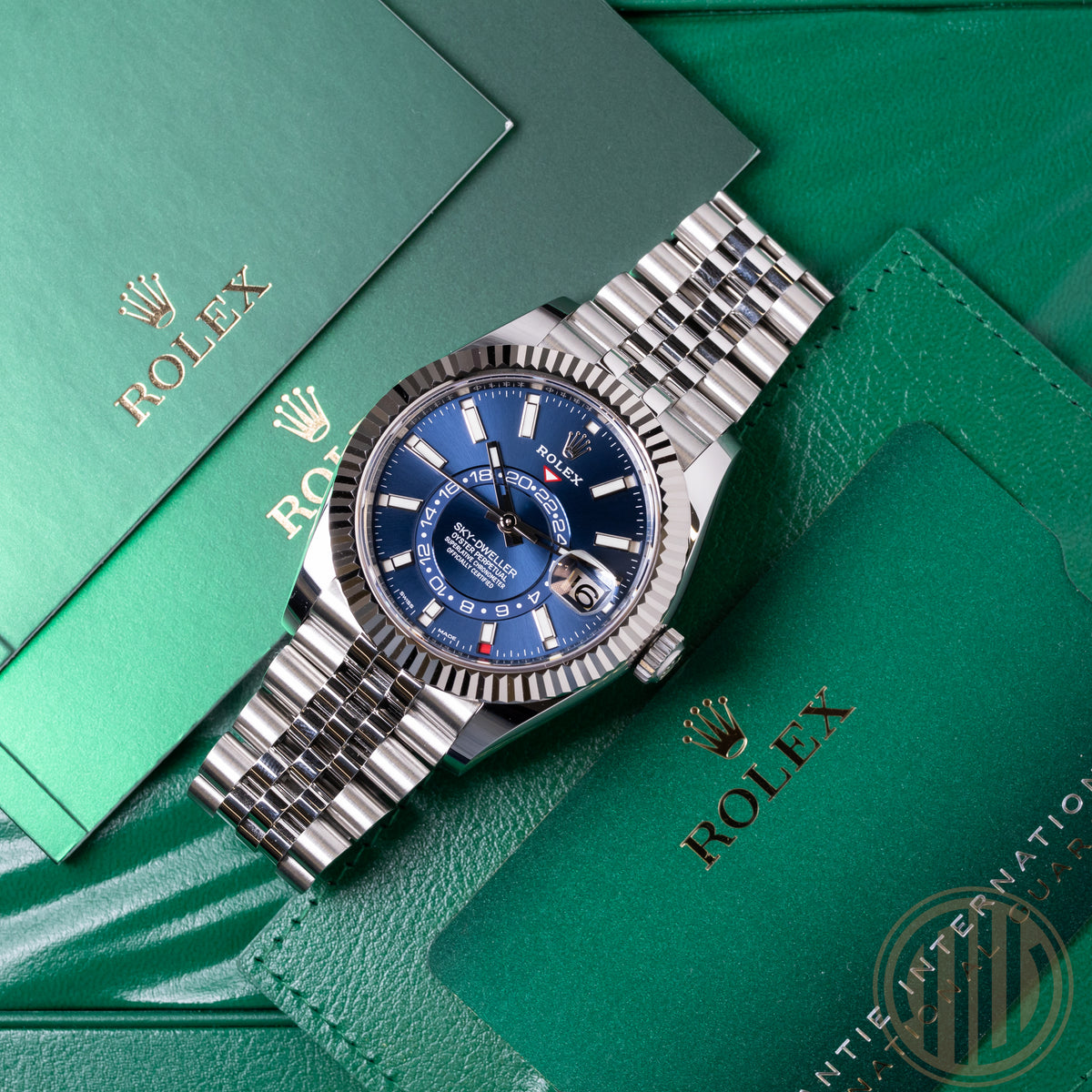 Rolex Sky-Dweller Jubilee | Blue Dial | Box and Papers | 2021 | 326934