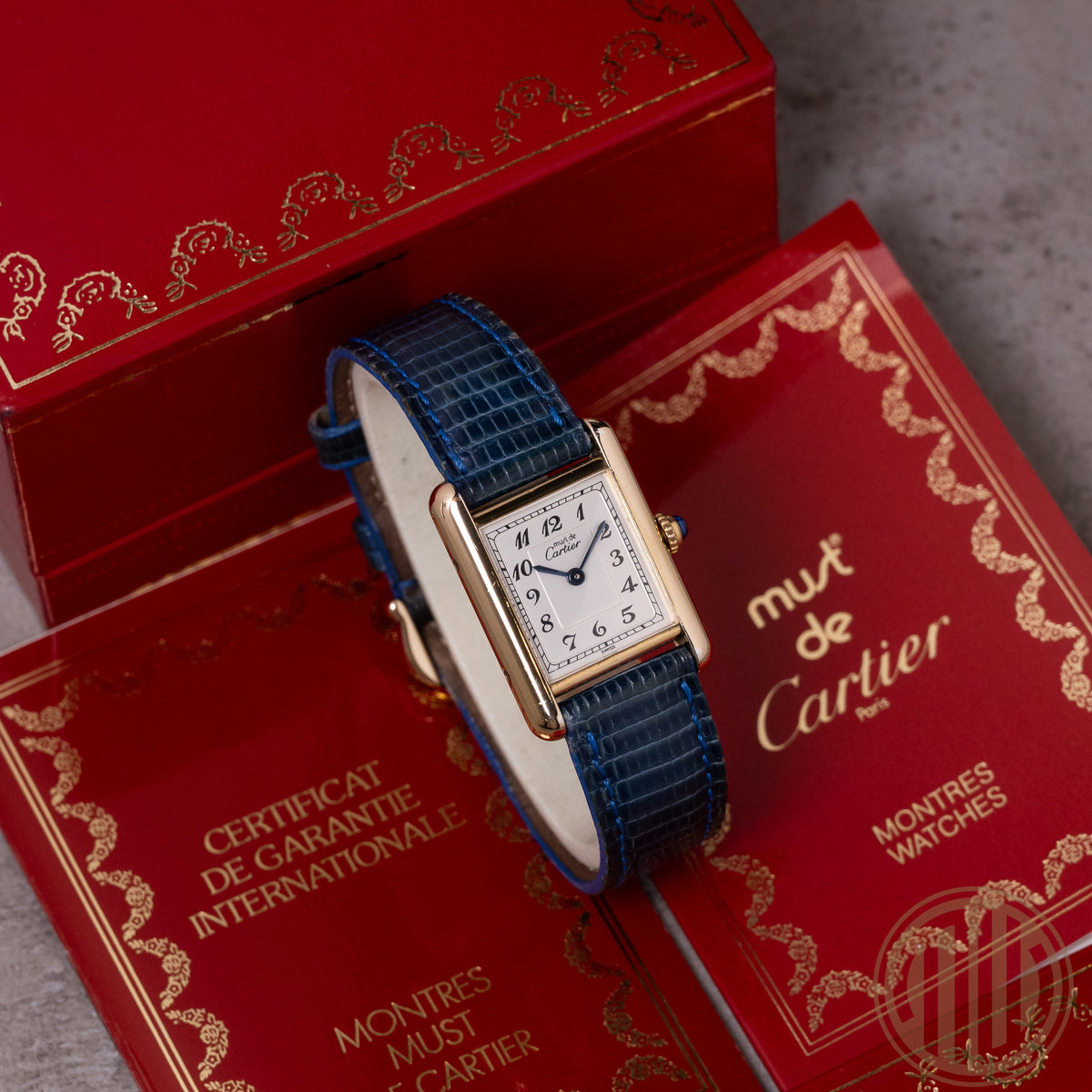Cartier Tank Vermeil Gold Plated | Quarz | Box and Papers | 1992