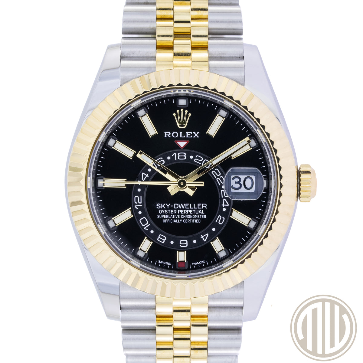 Rolex Sky-Dweller Bicolor | Black Dial | Jubilee | 326933