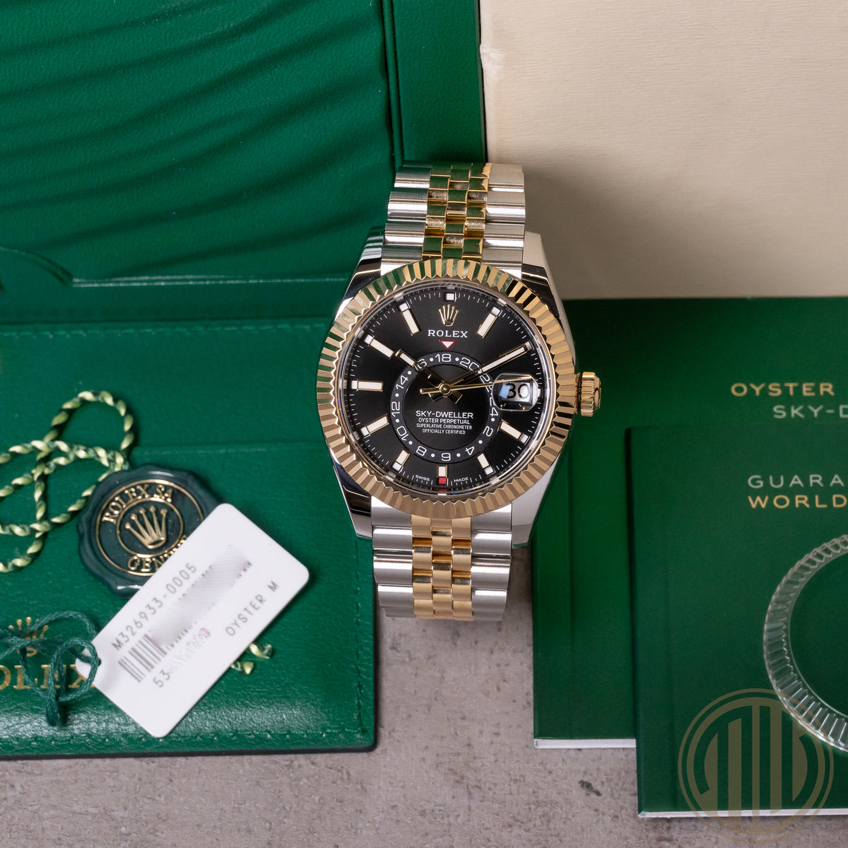 Rolex Sky-Dweller Bicolor | Black Dial | Jubilee | 326933