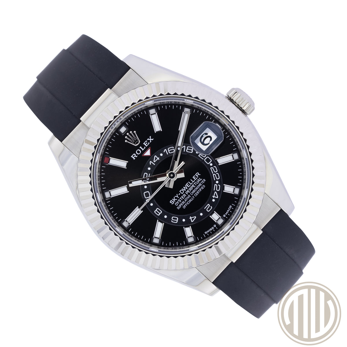 Rolex Sky-Dweller 18kt Whitegold | Black Dial | Box and Papers | 2023