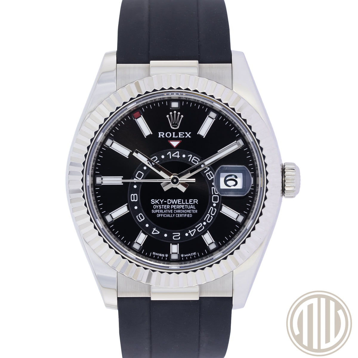 Rolex Sky-Dweller 18kt Whitegold | Black Dial | Box and Papers | 2023