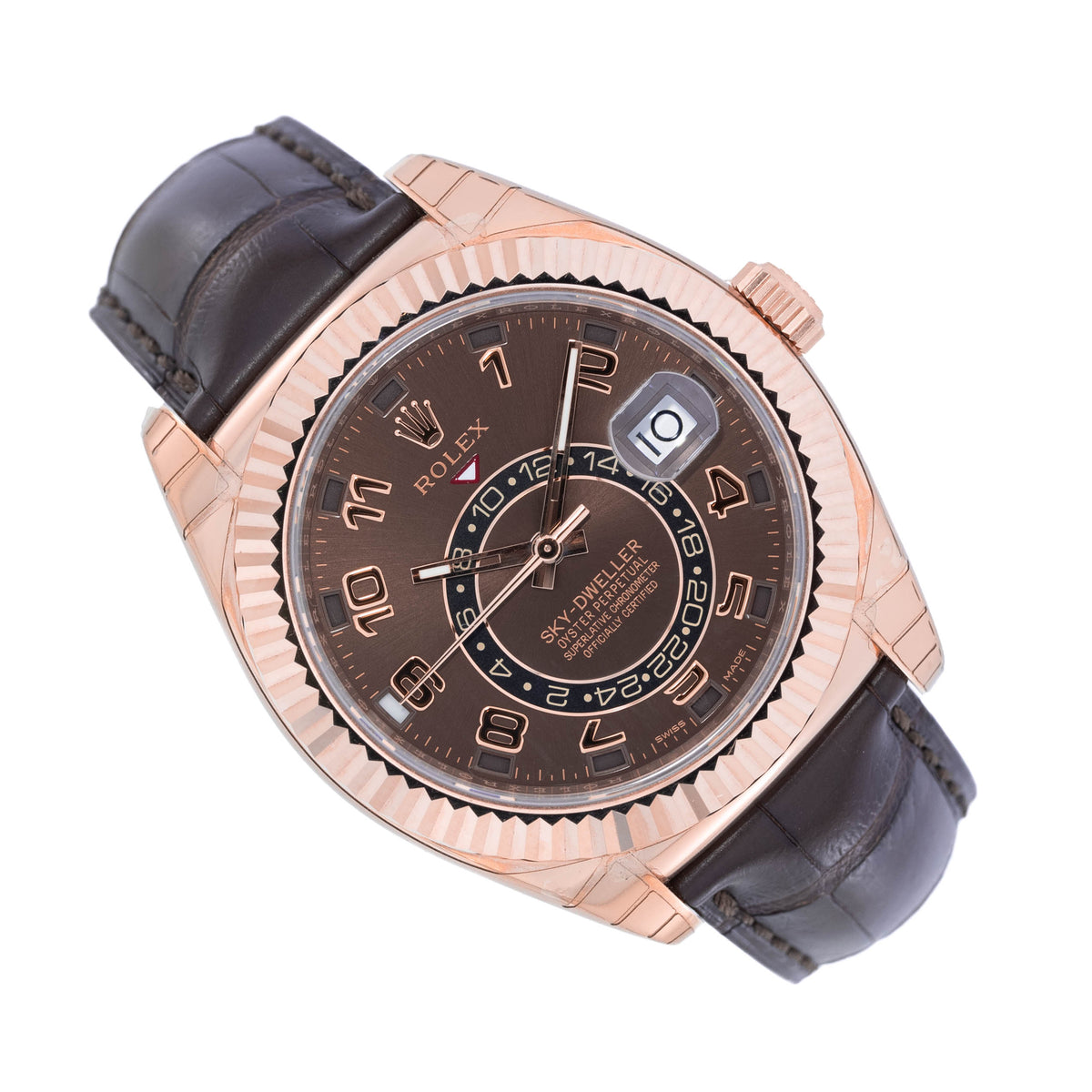 Rolex Sky-Dweller Chocolate Dial | Orig. Invoice | Full-Sticker | New | Box and Papers | 2019