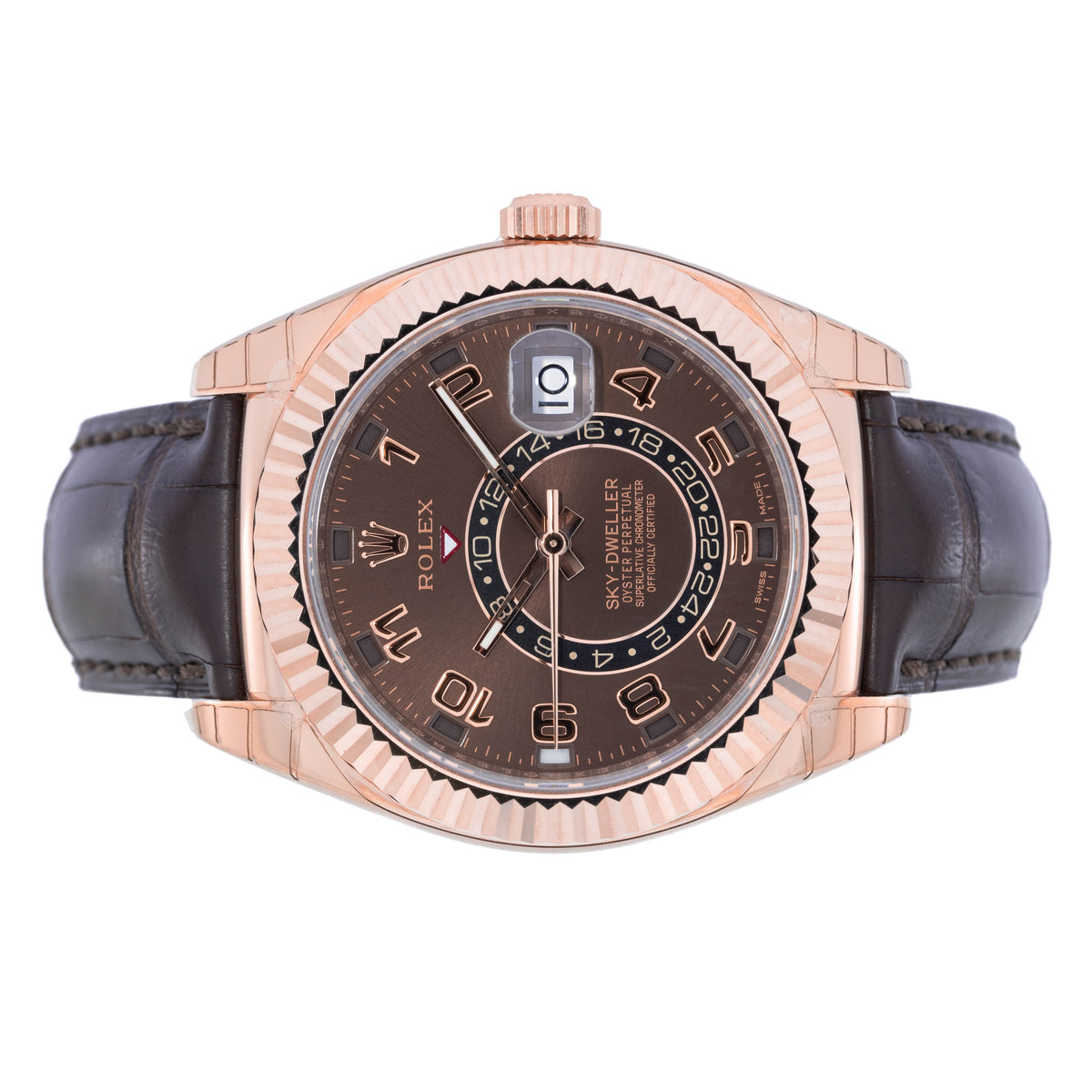 Rolex Sky-Dweller Chocolate Dial | Orig. Invoice | Full-Sticker | New | Box and Papers | 2019