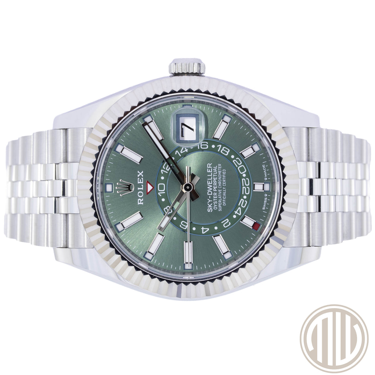 Rolex Sky-Dweller Mint-Green | Jubillee | Orig.Invoice | Box & Papers | 2025