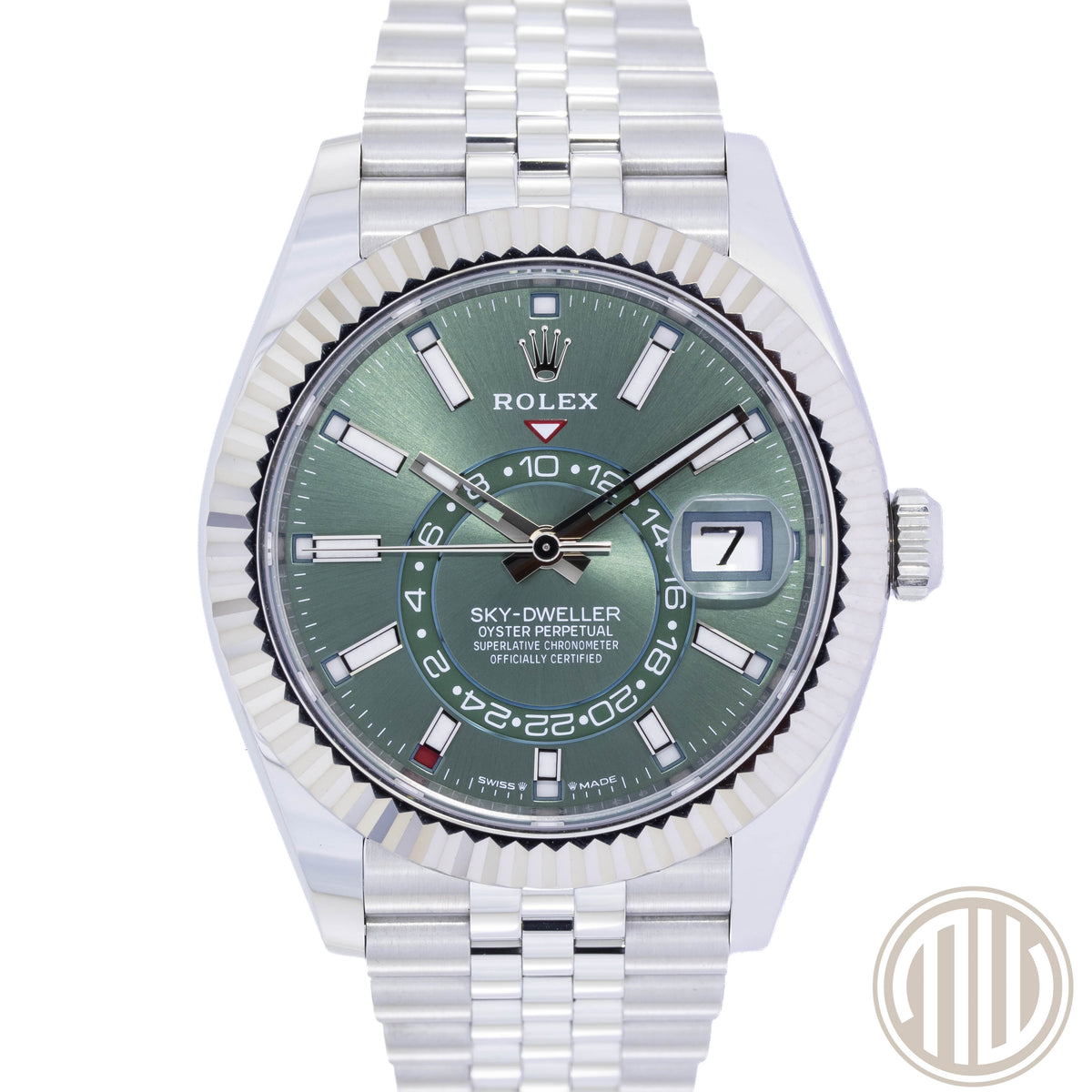 Rolex Sky-Dweller Mint-Green | Jubillee | Orig.Invoice | Box & Papers | 2025