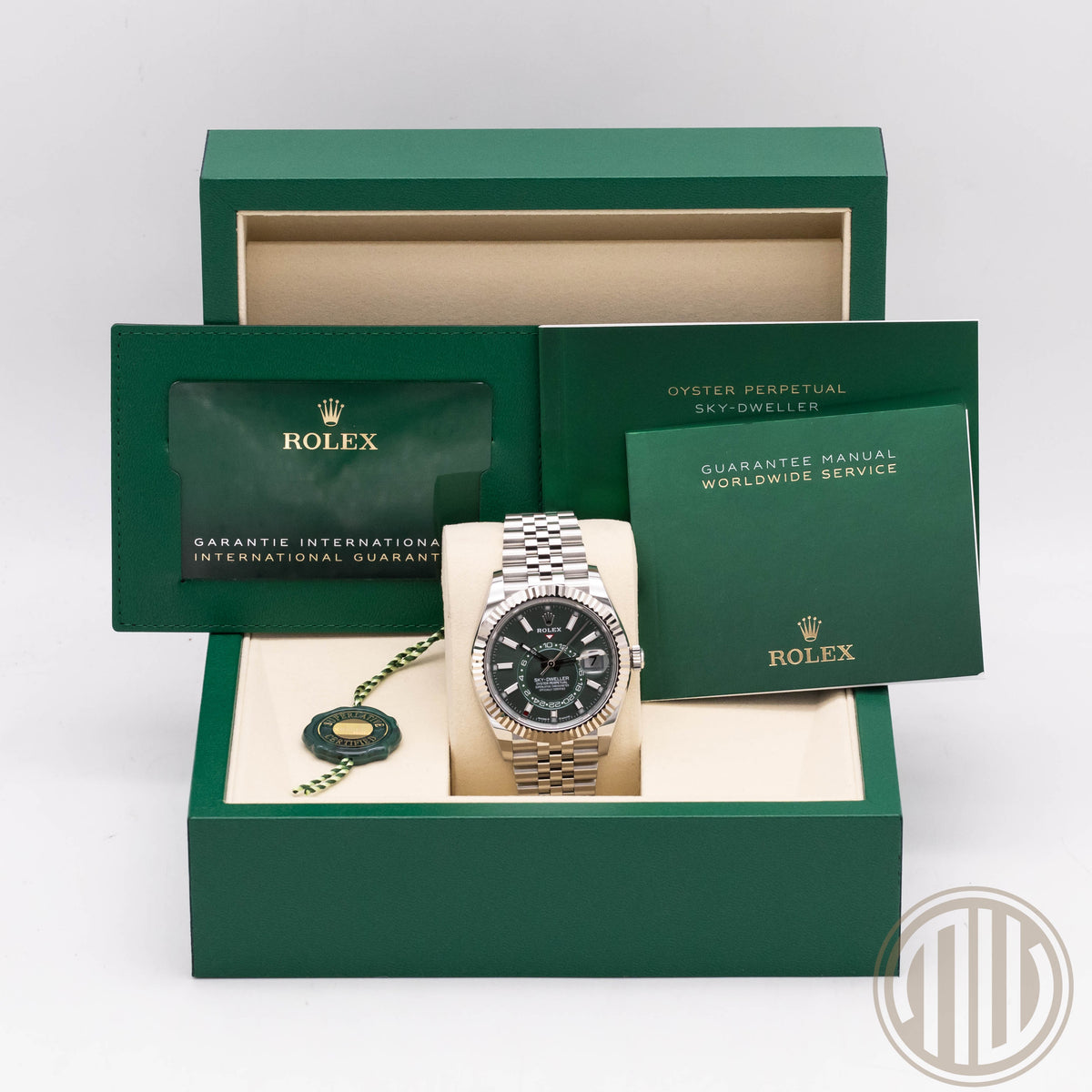 Rolex Sky-Dweller Mint-Green | Jubillee | Orig.Invoice | Box & Papers | 2025