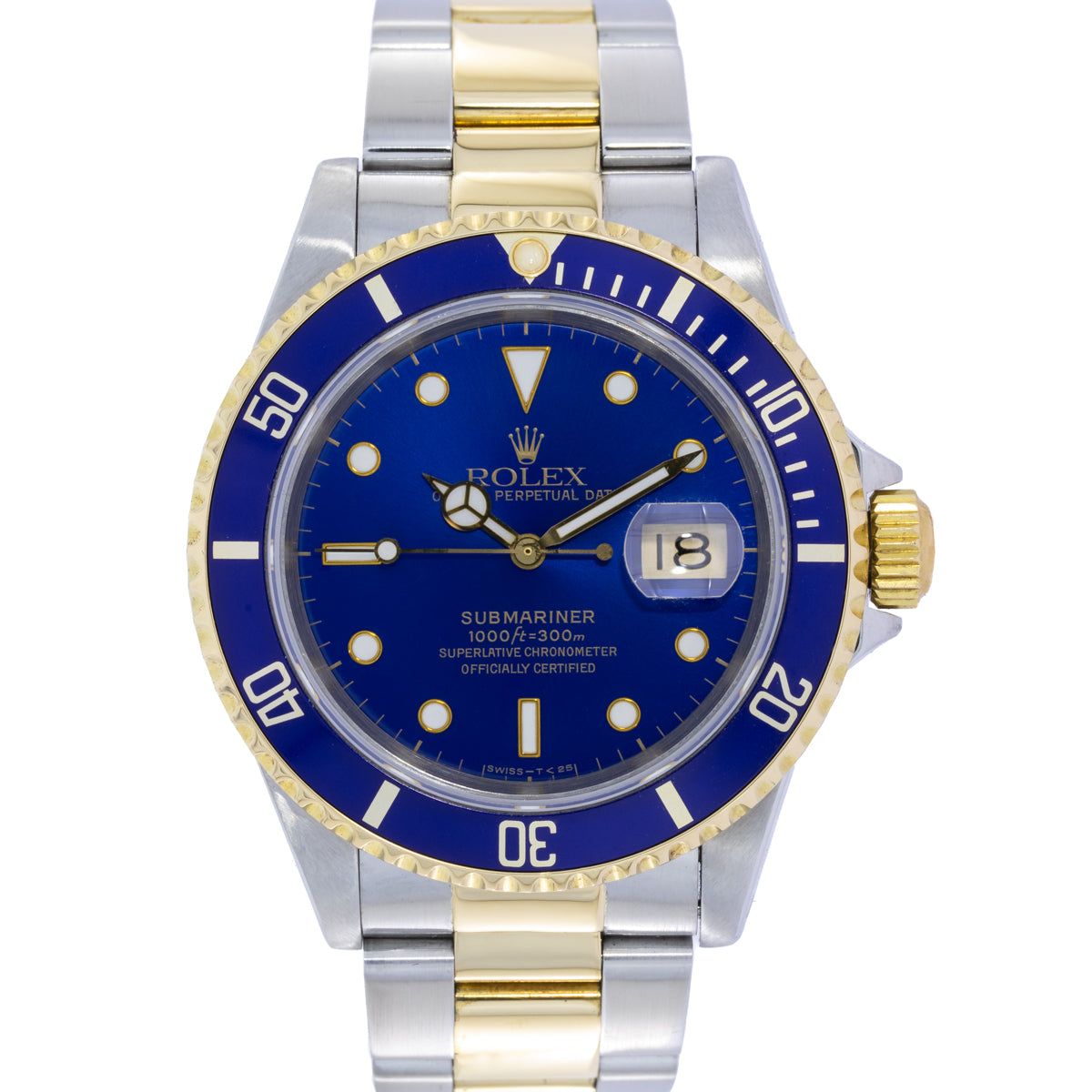 Rolex Submariner Date Blue Sundust Dial | Steel/Yellowgold | 16613