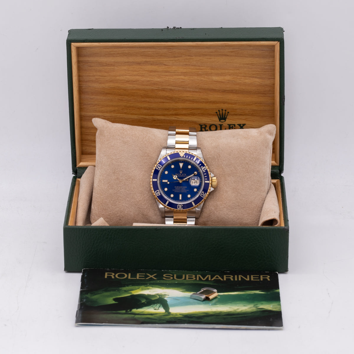 Rolex Submariner Date Blue Sundust Dial | Steel/Yellow Gold | 16613