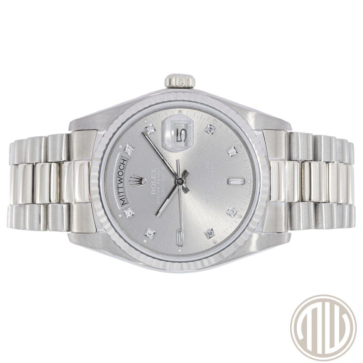 Rolex Day-Date 36 Ghost Dial Diamomd | 18ct Whitegold | Ref: 18039