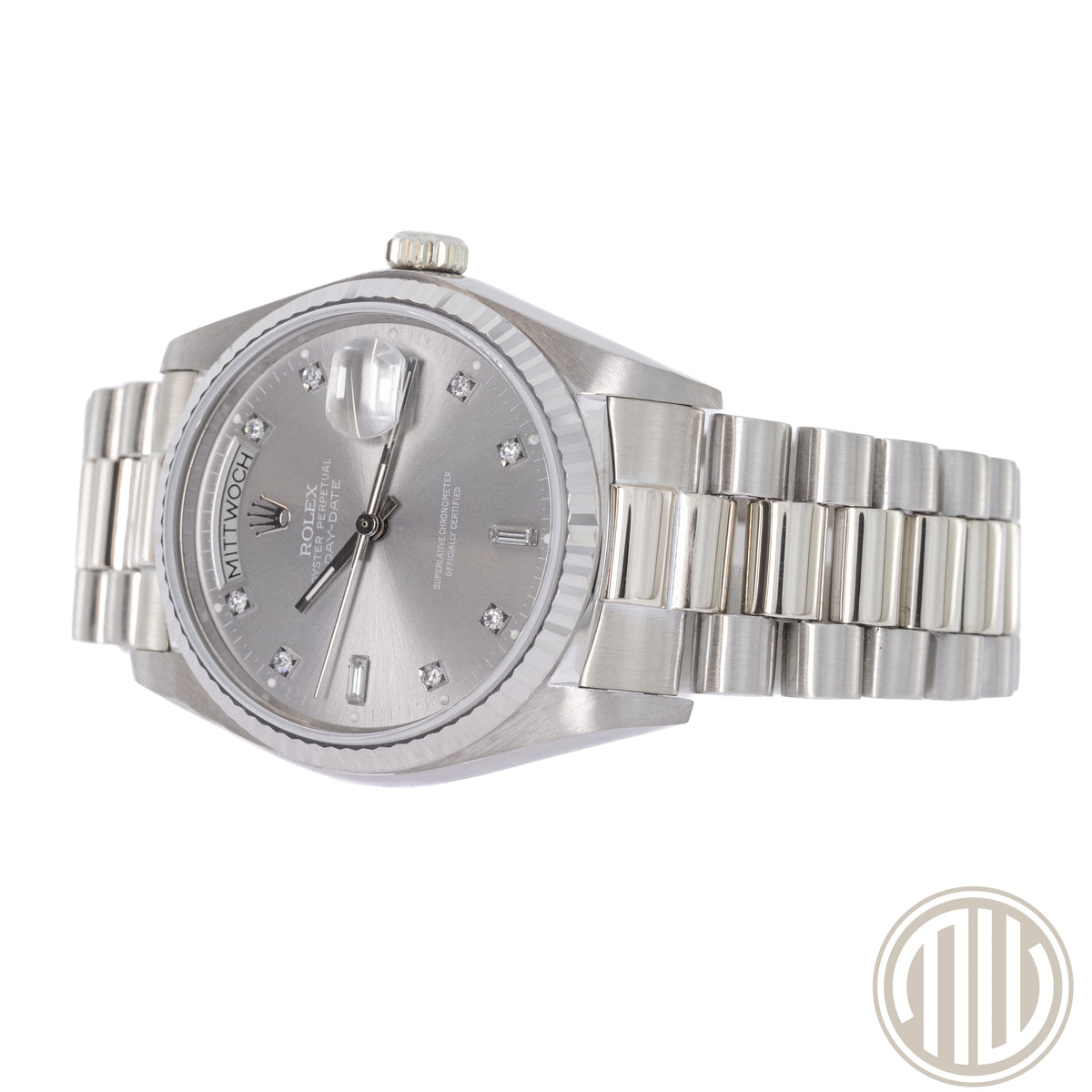 Rolex Day-Date 36 Ghost Dial Diamomd | 18ct Whitegold | Ref: 18039