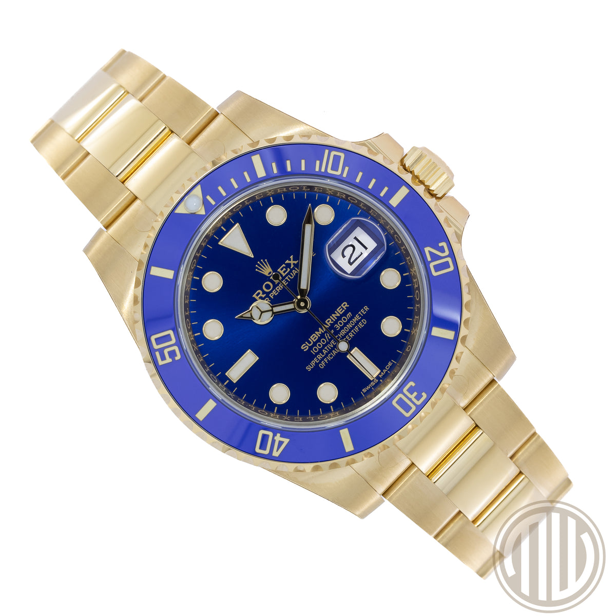 Rolex Submariner Date Blue Dial | Full-Sticker | Lc100 | New | Unworn | Box and Papers | 2019 | 116618LB