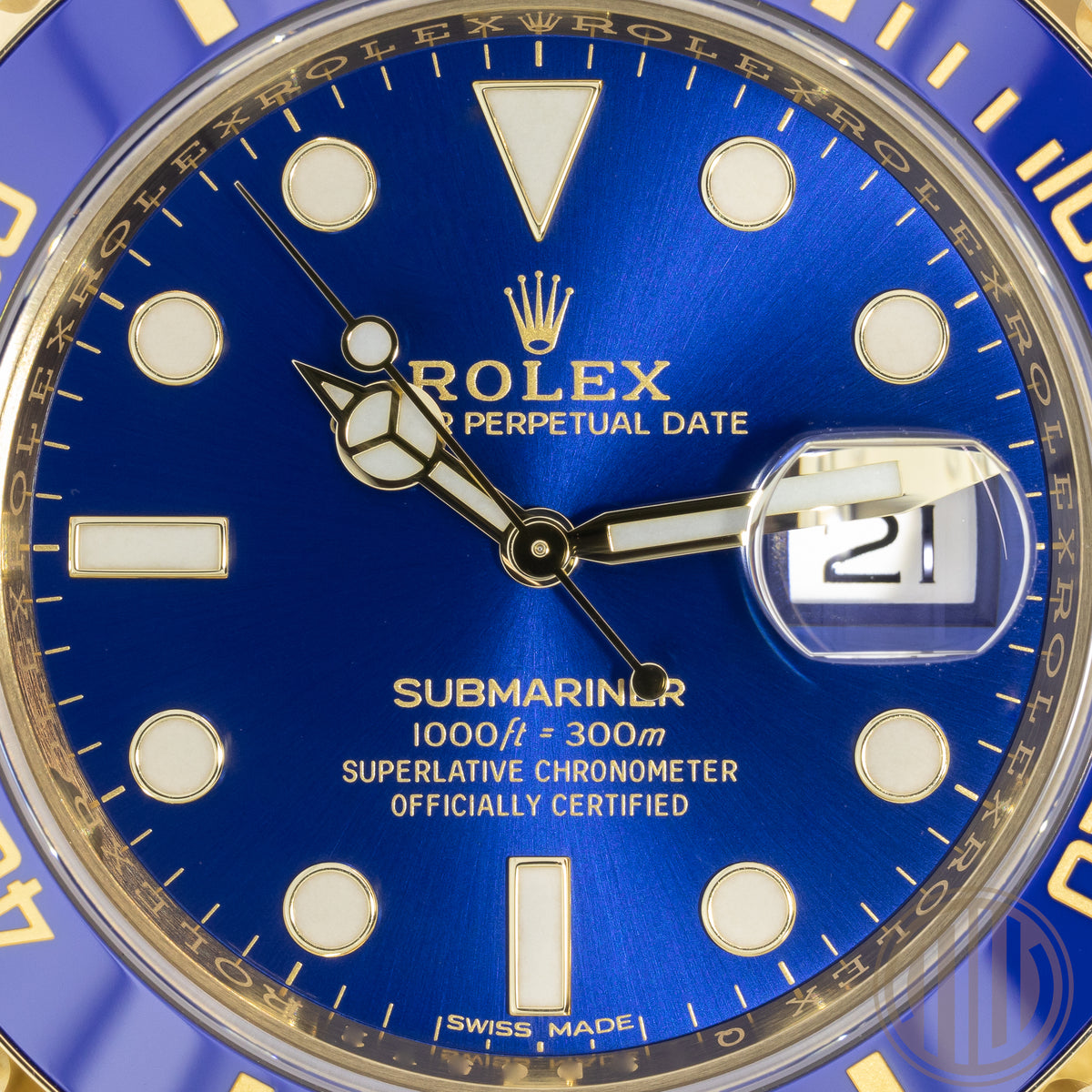 Rolex Submariner Date Blue Dial | Full-Sticker | Lc100 | New | Unworn | Box and Papers | 2019 | 116618LB