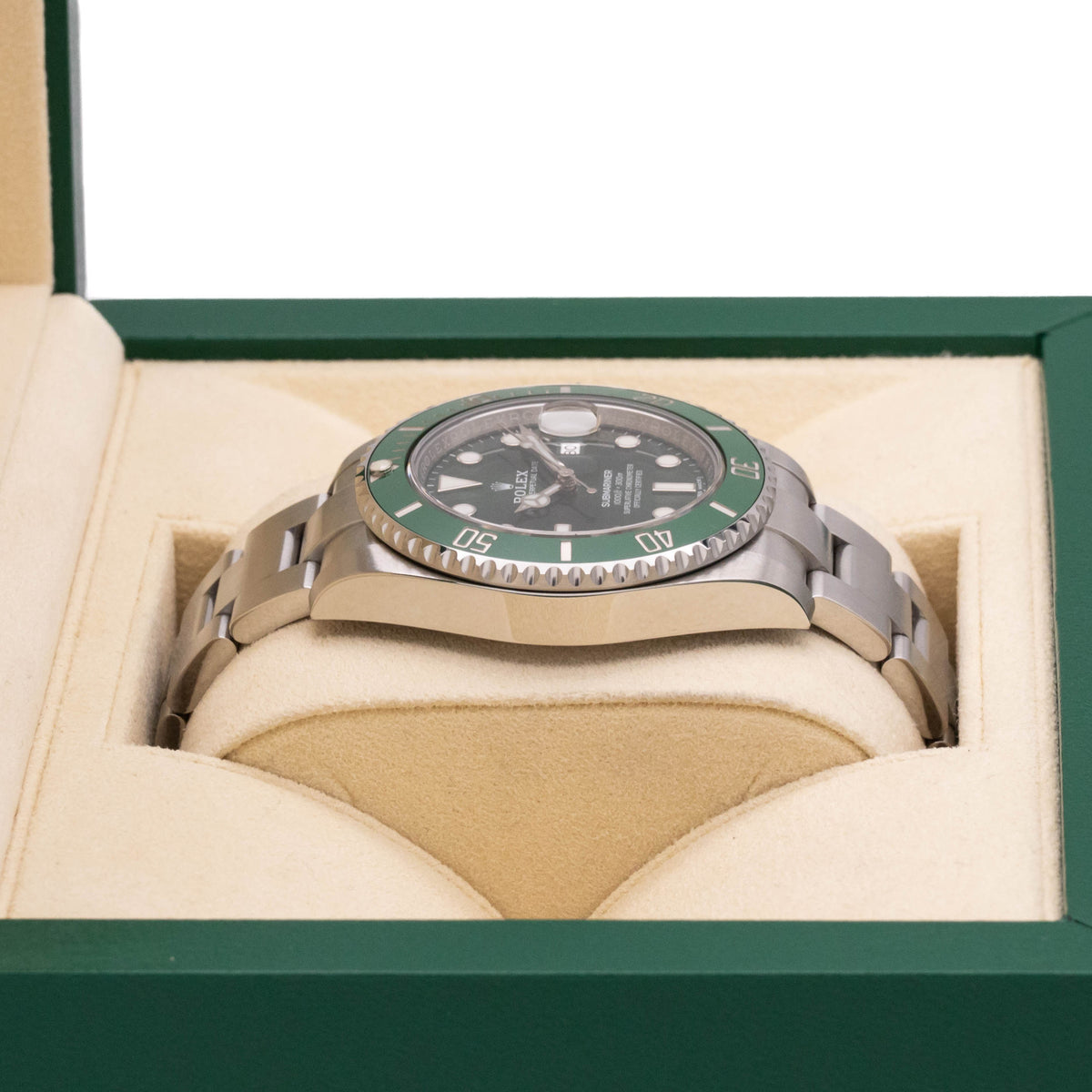 Rolex Submariner Date Hulk | Lc100 | Green Dial | Box and Papers | 2017 | 116610LV