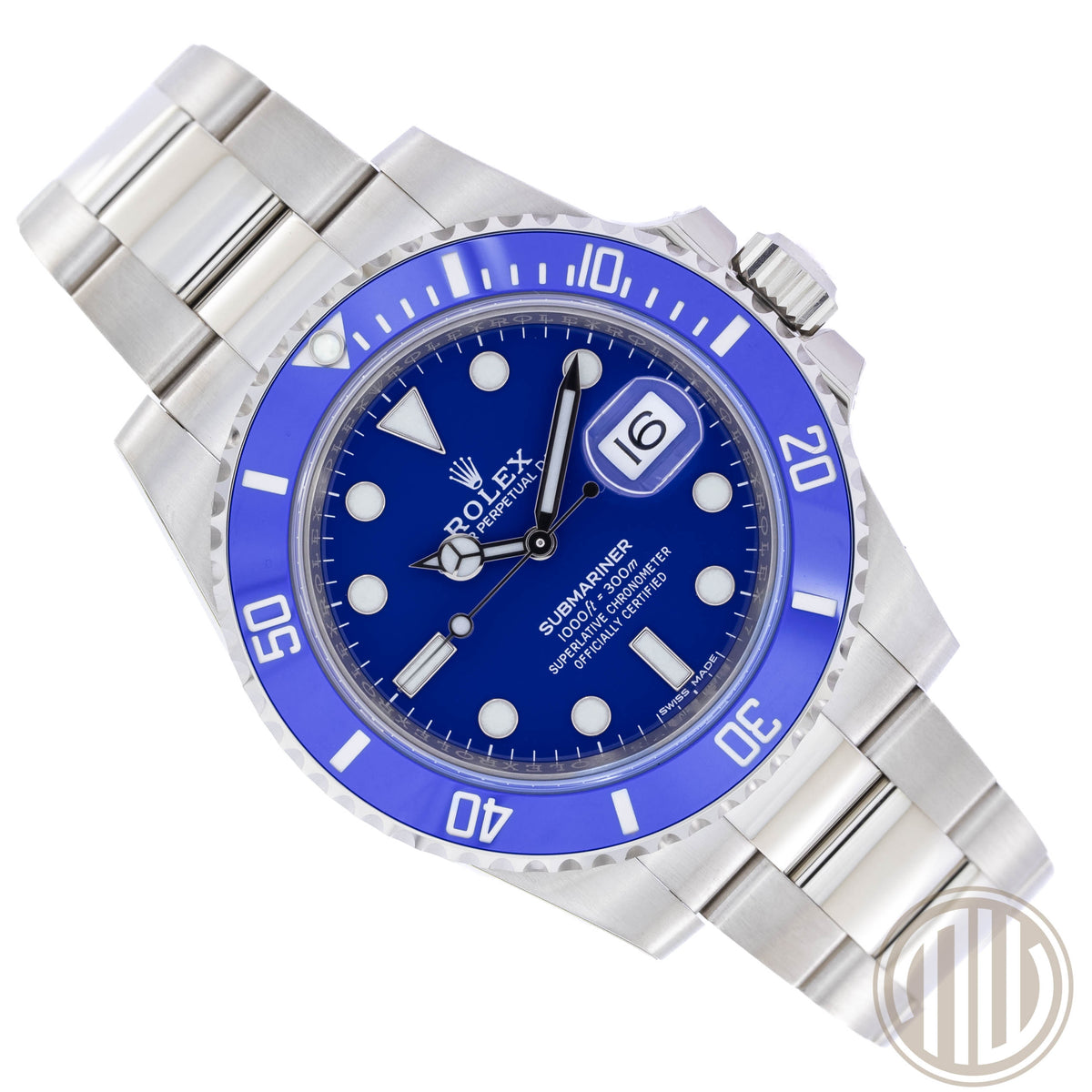 Rolex Submariner Date 45.900 € SMURF | NEW | Ungetragen | 2019| Teilverklebt | NOS