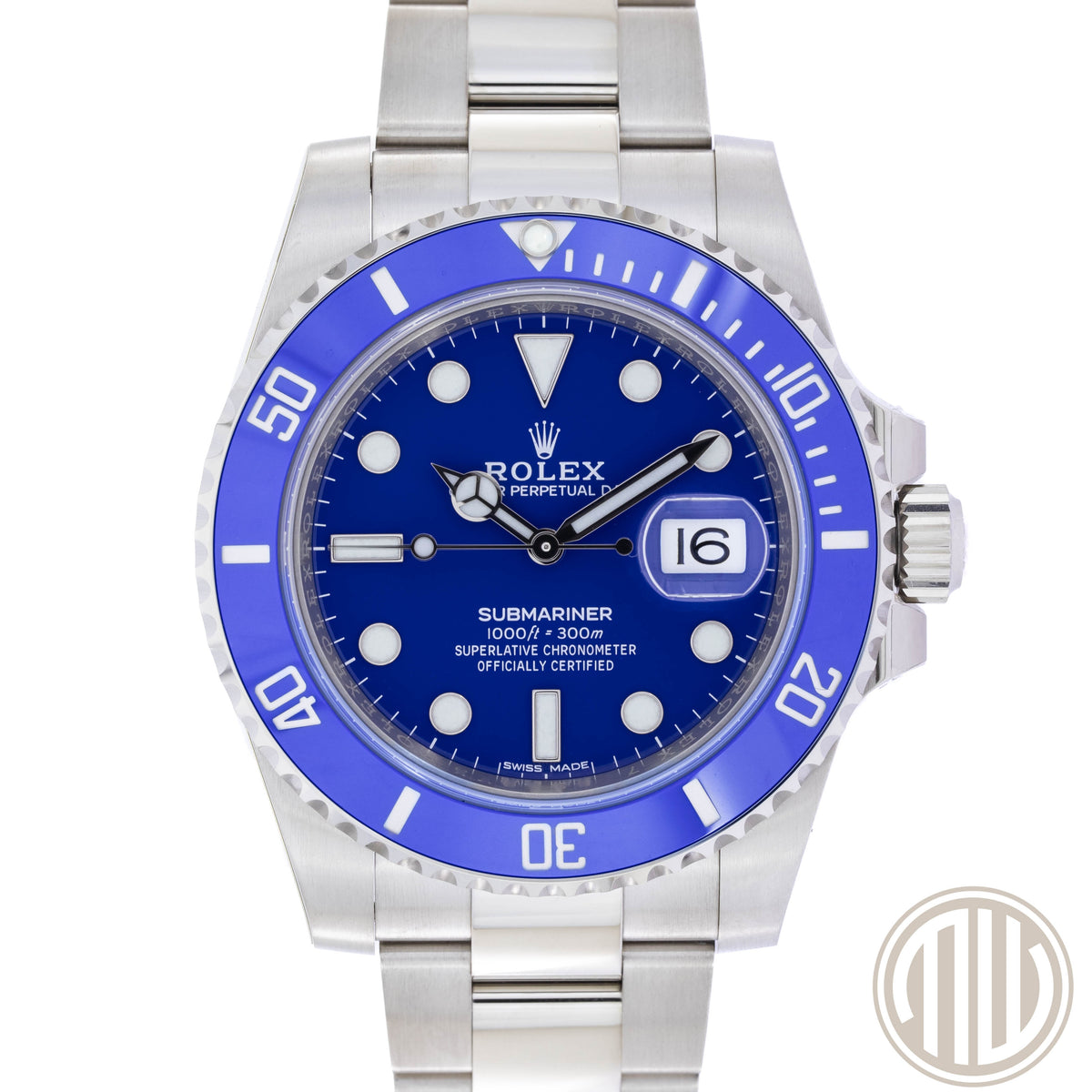 Rolex Submariner Date 45.900 € SMURF | NEW | Ungetragen | 2019| Teilverklebt | NOS