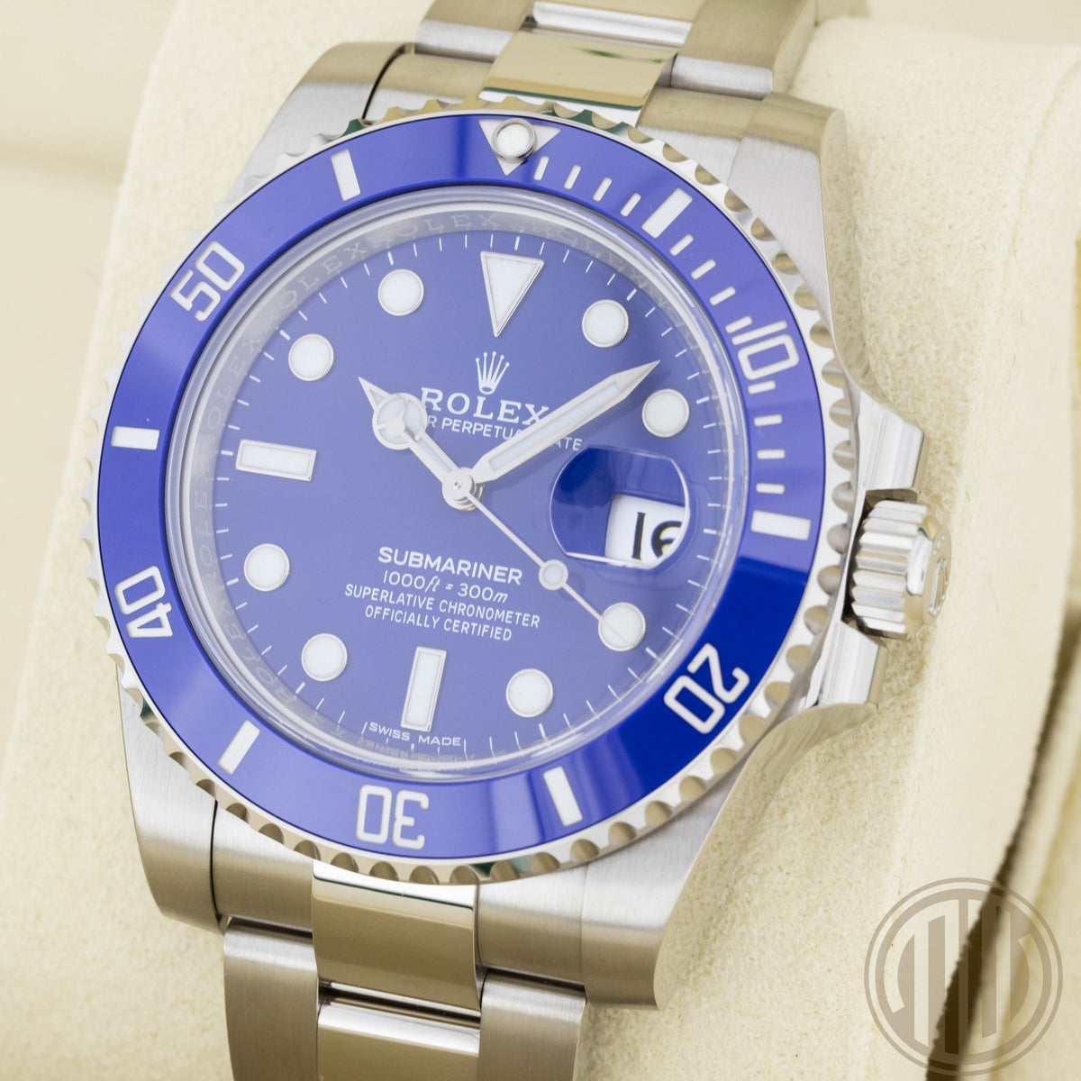 Rolex Submariner Date 45.900 € SMURF | NEW | Ungetragen | 2019| Teilverklebt | NOS