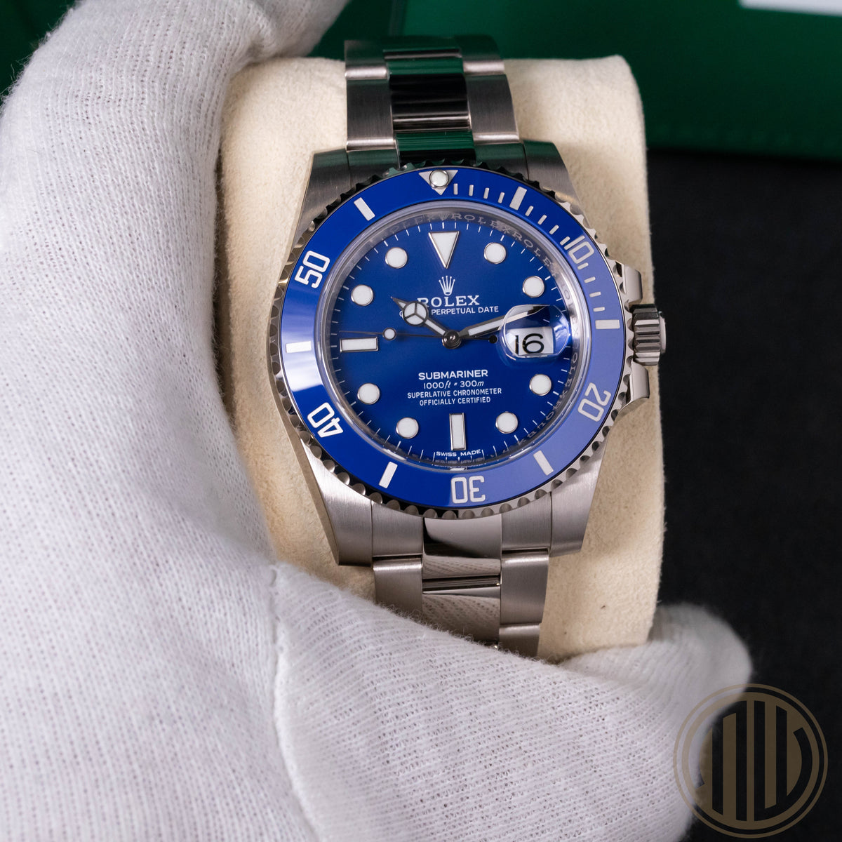 Rolex Submariner Date 45.900 € SMURF | NEW | Ungetragen | 2019| Teilverklebt | NOS