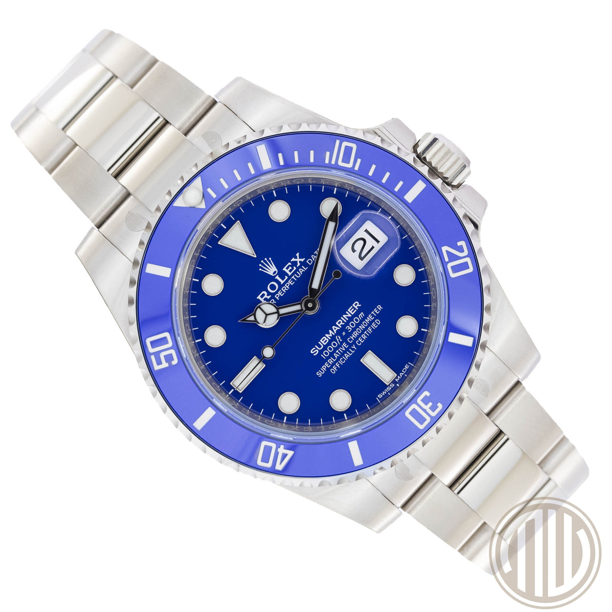 Rolex Submariner Date Full-Sticker | Smurf | New | Unworn | Box and Papers | 2020