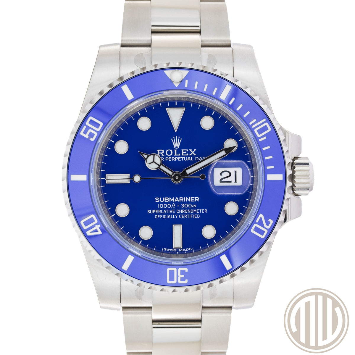 Rolex Submariner Date Full-Sticker | Smurf | New | Unworn | Box and Papers | 2020