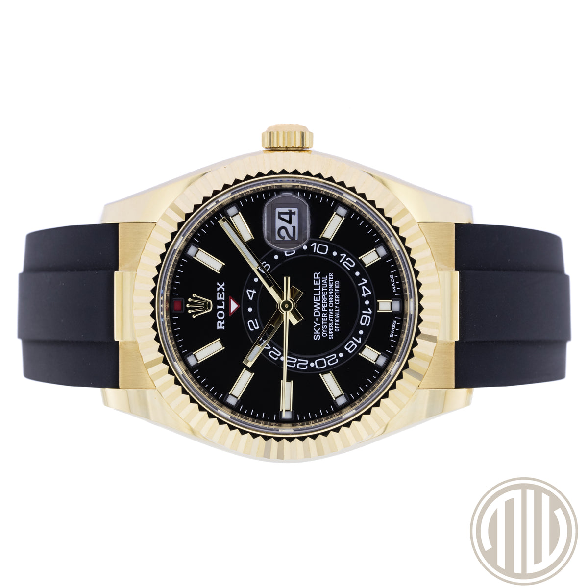 Rolex Sky-Dweller Oysterflex | 18ct Yellowgold | Box and Papers | 2021