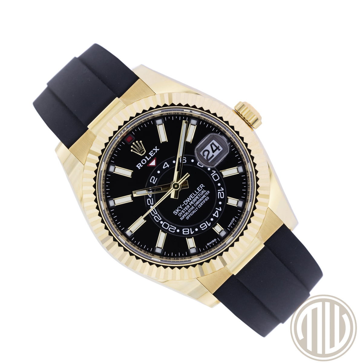 Rolex Sky-Dweller Oysterflex | 18ct Yellowgold | Box and Papers | 2021