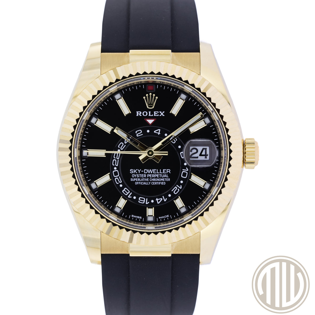 Rolex Sky-Dweller Oysterflex | 18ct Yellowgold | Box and Papers | 2021