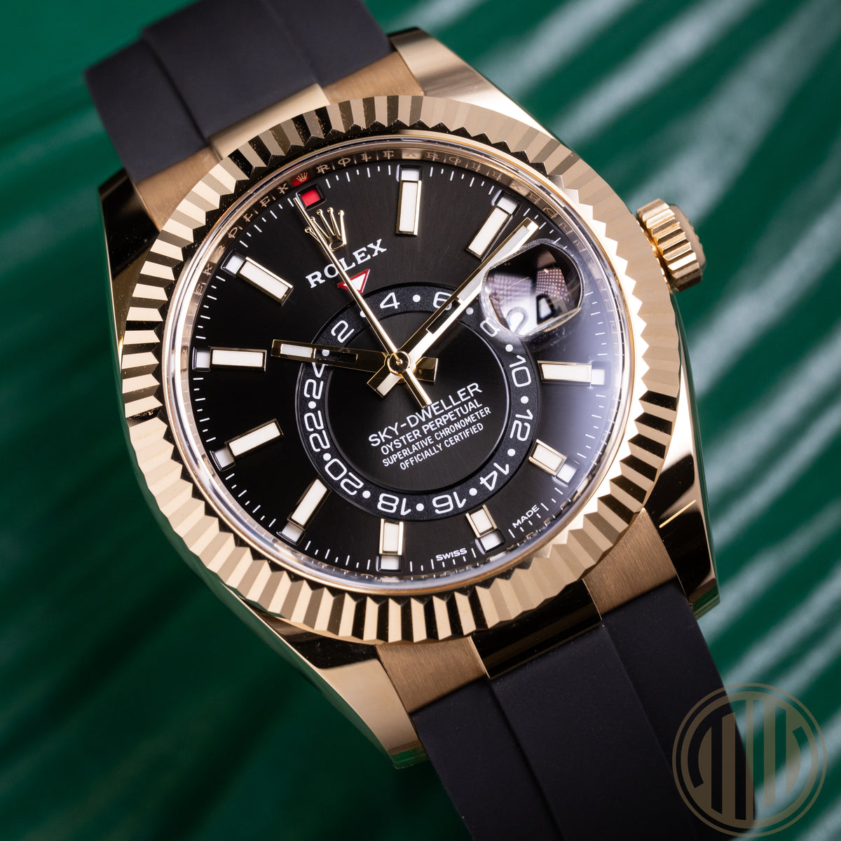 Rolex Sky-Dweller Oysterflex | 18ct Yellowgold | Box and Papers | 2021