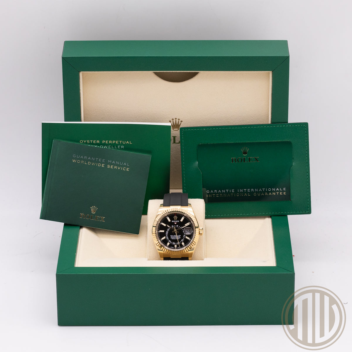 Rolex Sky-Dweller Oysterflex | 18ct Yellowgold | Box and Papers | 2021