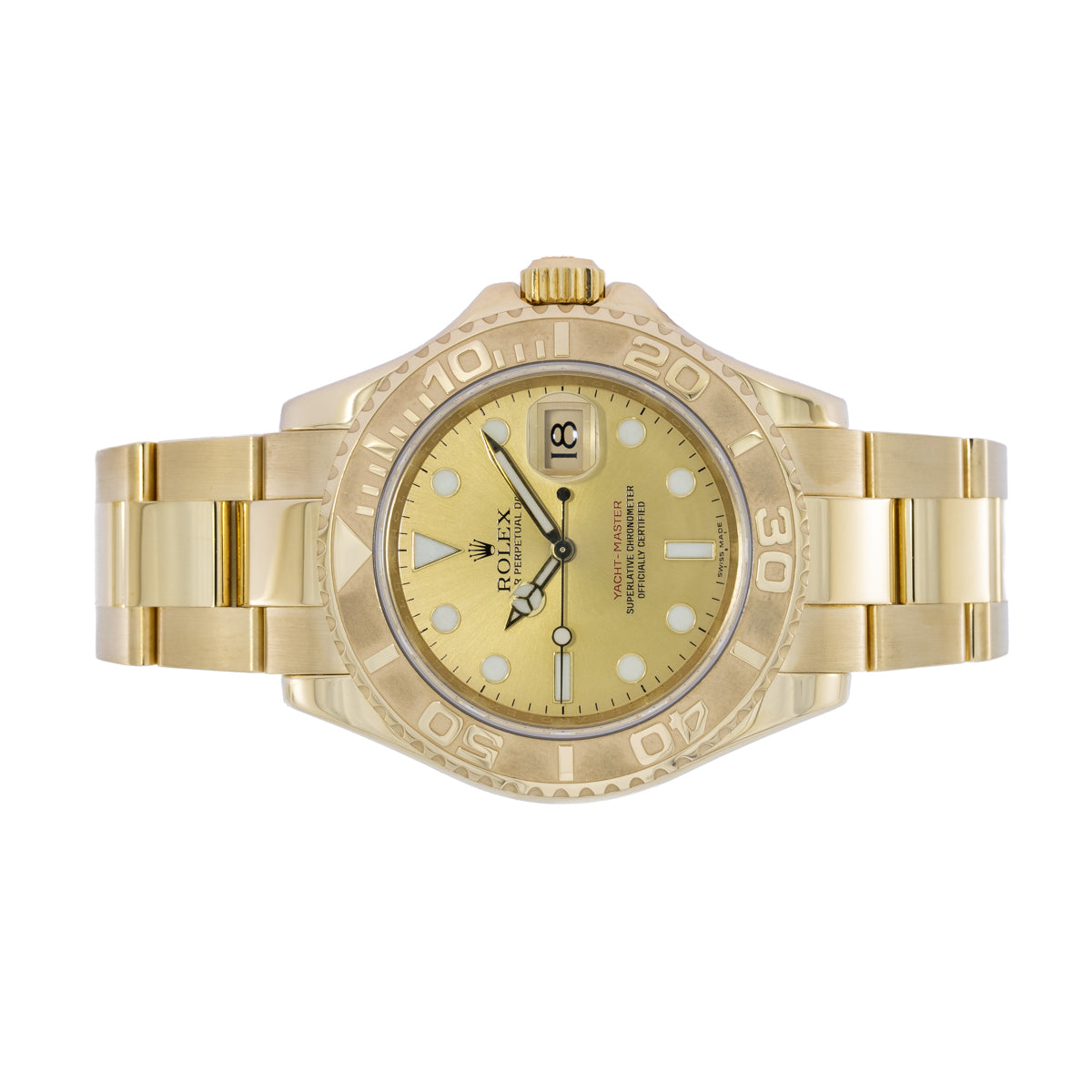 Rolex Yacht-Master 40 18K Yellow Gold | Ref: 16628 | Champagne Dial | Full set | 2008