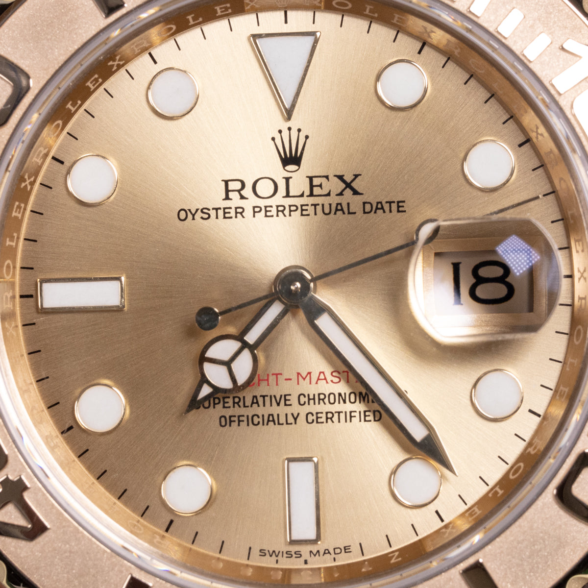 Rolex Yacht-Master 40 18K Yellow Gold | Ref: 16628 | Champagne Dial | Full set | 2008