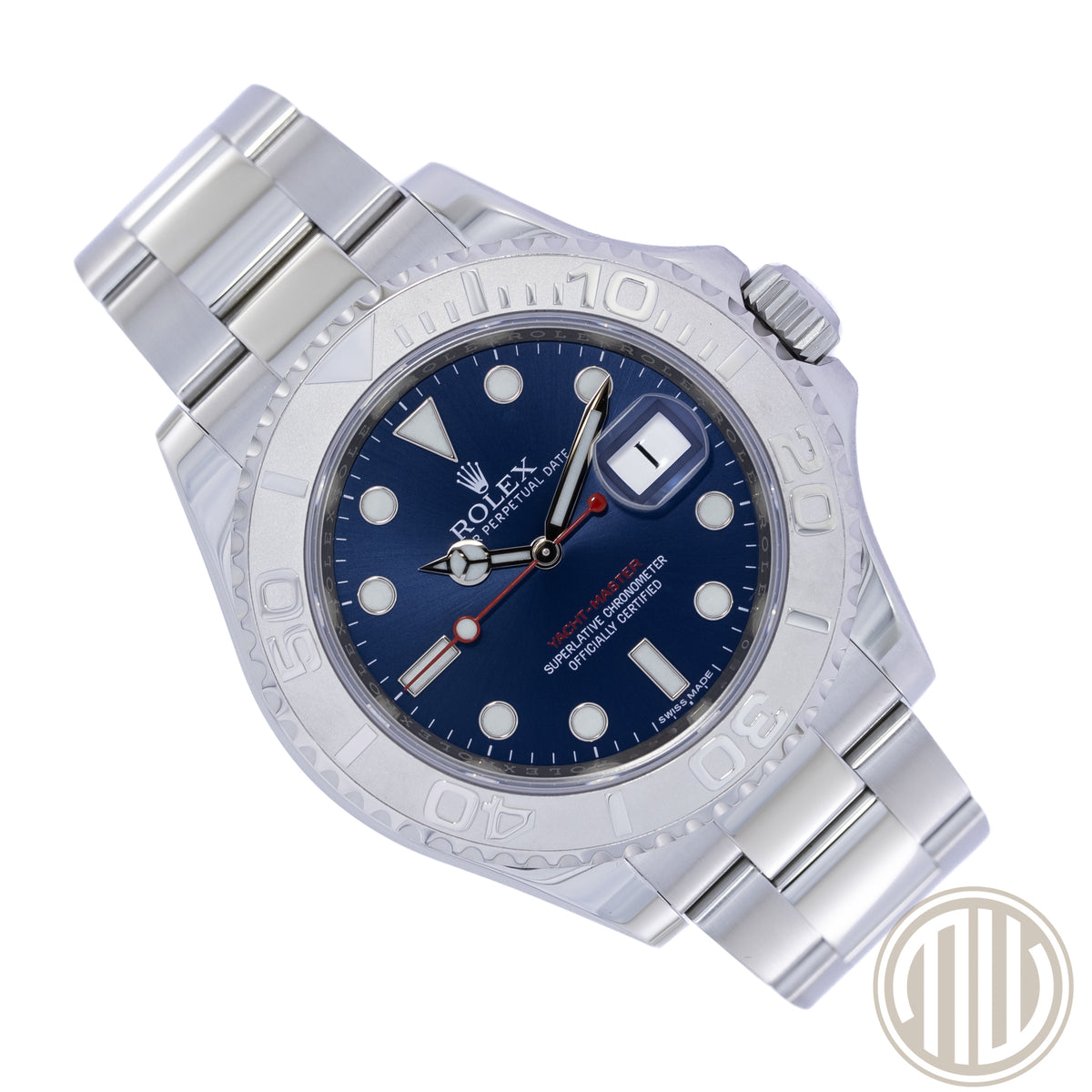 Rolex Yacht-Master 40 Lc100 Blue Dial | Platin Bezel | Box and Papers | 2016 | 16622