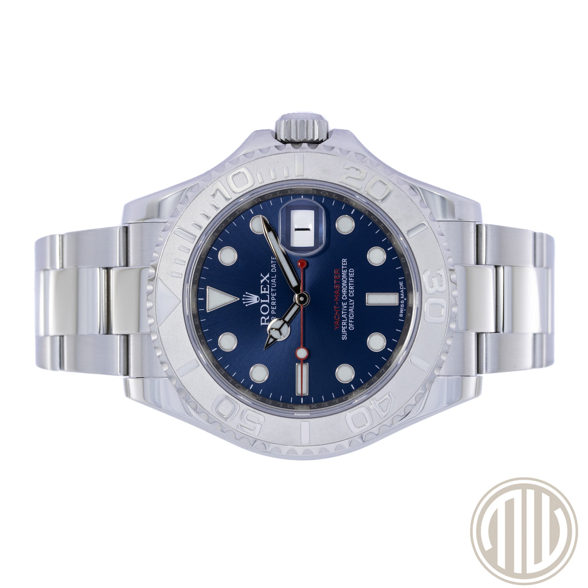 Rolex Yacht-Master 40 Lc100 Blue Dial | Platin Bezel | Box and Papers | 2016 | 16622