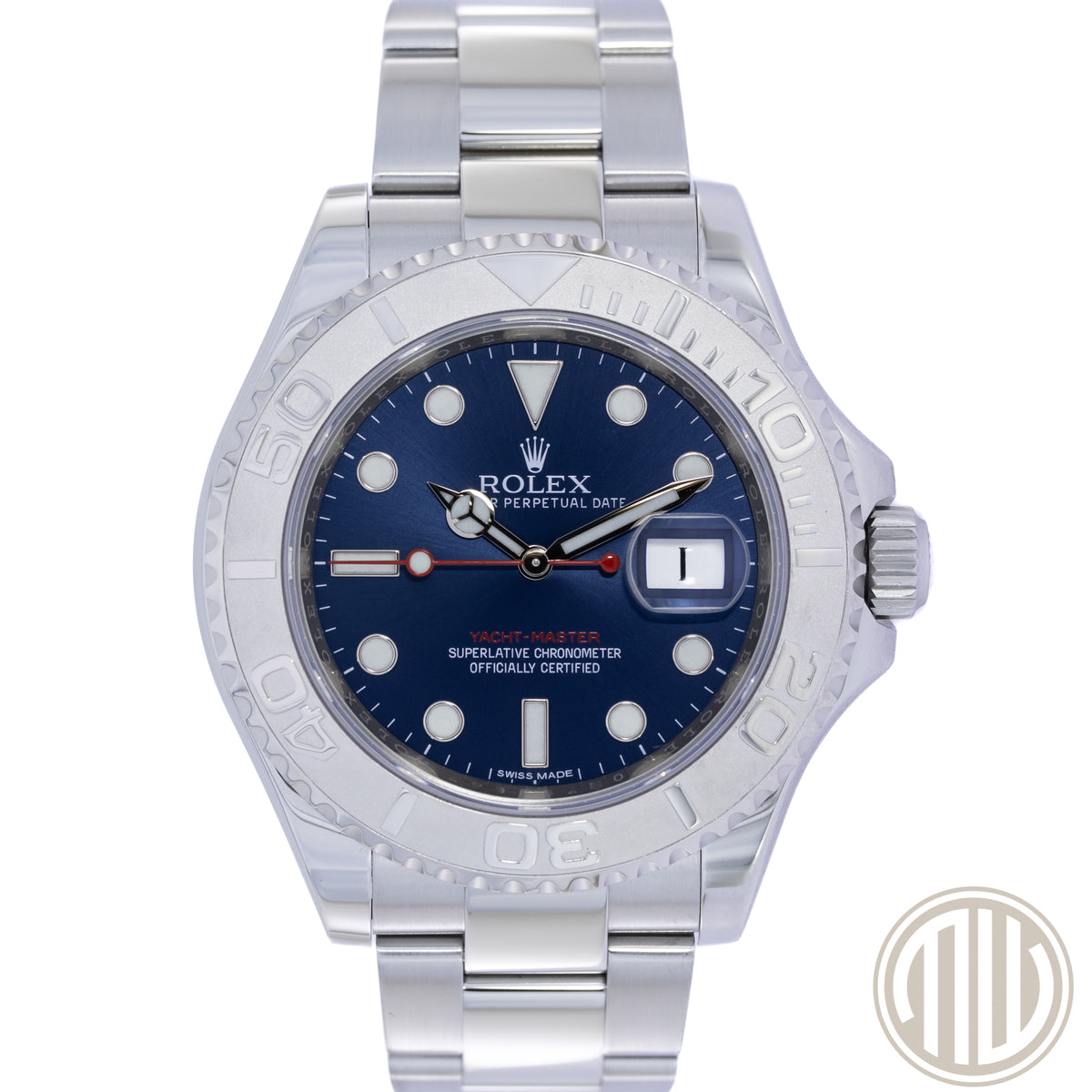 Rolex Yacht-Master 40 Lc100 Blue Dial | Platin Bezel | Box and Papers | 2016 | 16622